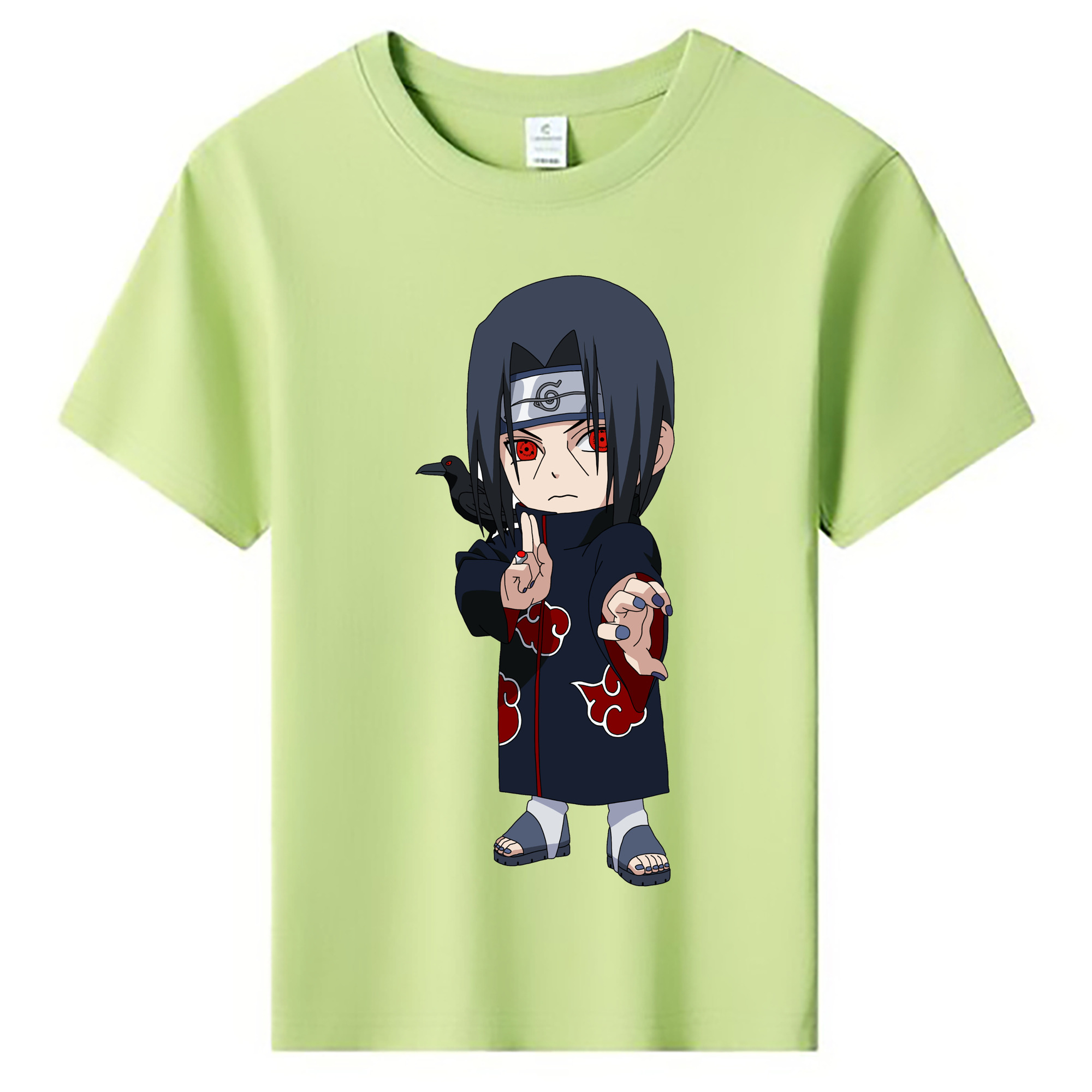 （画像用） NARUTO -ナルト- うちは イタチ Uchiha Itachi 綿100％キッズTシャツ（フロントプリント）